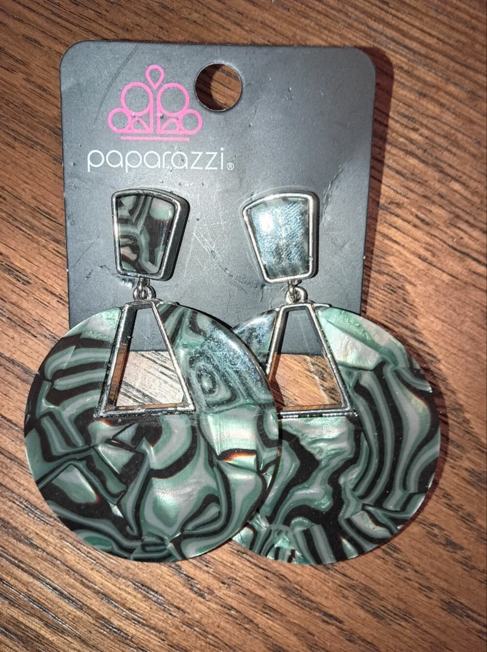 Bebe Green Marble Drop Earrings - Bebe